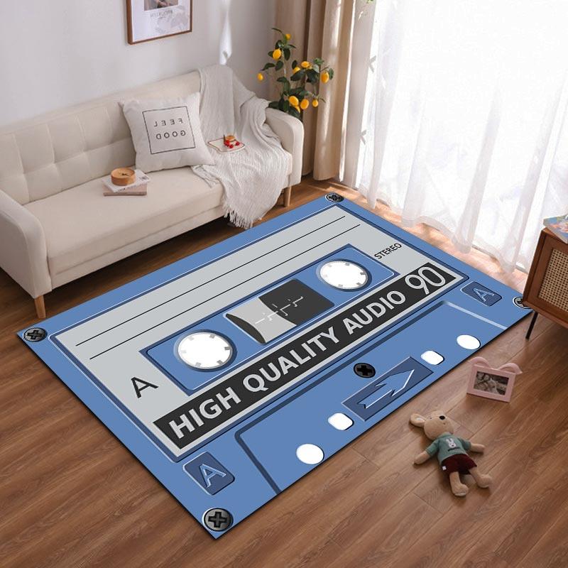 Retro Blue Cassette Tape Design Carpet, High Quality Audio Print Rug Suitable for use as an anti-slip for living room bedroom sofas 40x60cm( 15x23in )
Retro Blue Cassette Tape Design Carpet, High Quality Audio Print Rug Suitable for use as an anti-slip for living room bedroom sofas 40x60cm( 15x23in )