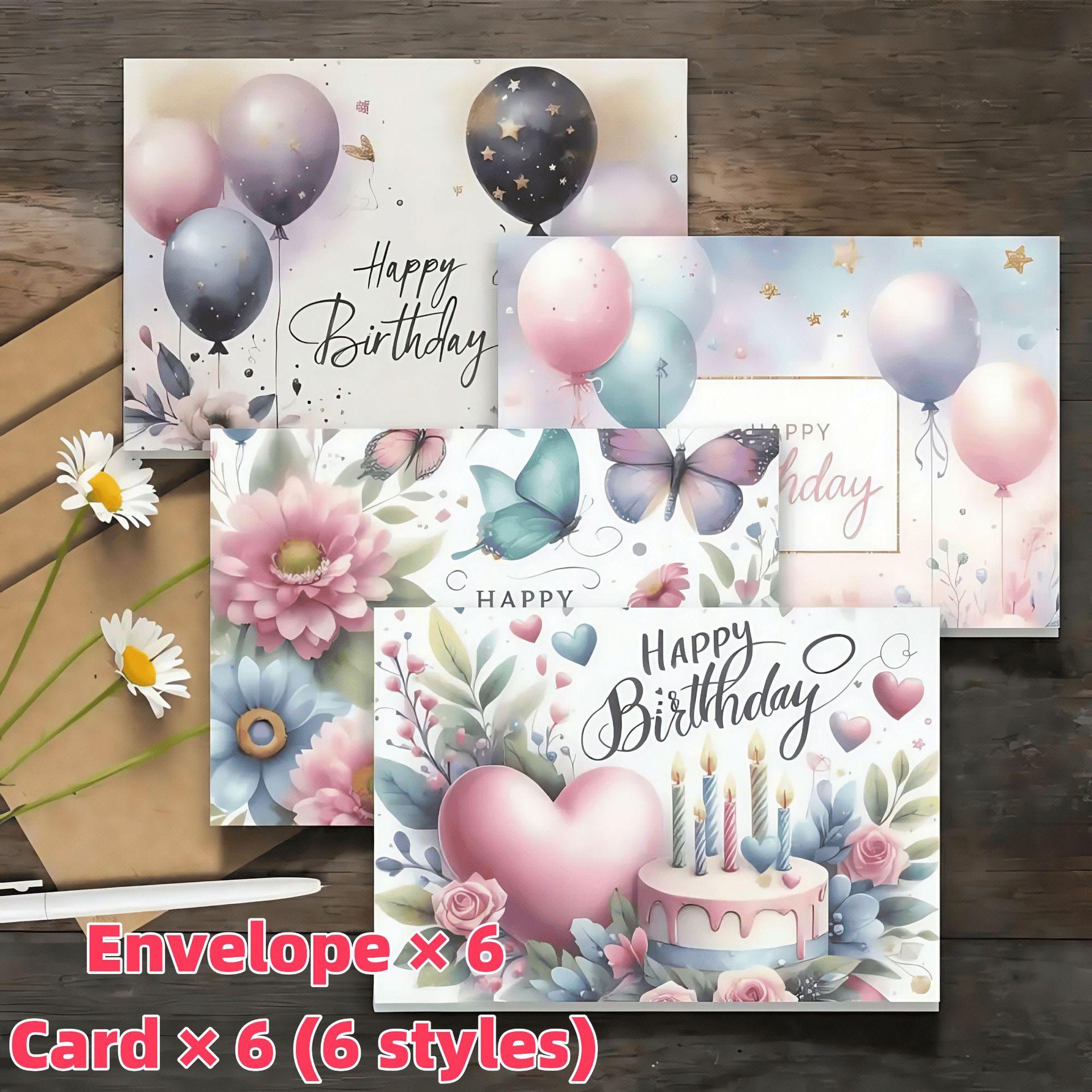 12pcs Watercolor Floral and Butterfly Birthday Greeting Cards with Envelopes -Soft Balloon,Ca0ke and Star Designs greeting cards
12pcs Watercolor Floral and Butterfly Birthday Greeting Cards with Envelopes -Soft Balloon,Ca0ke and Star Designs greeting cards