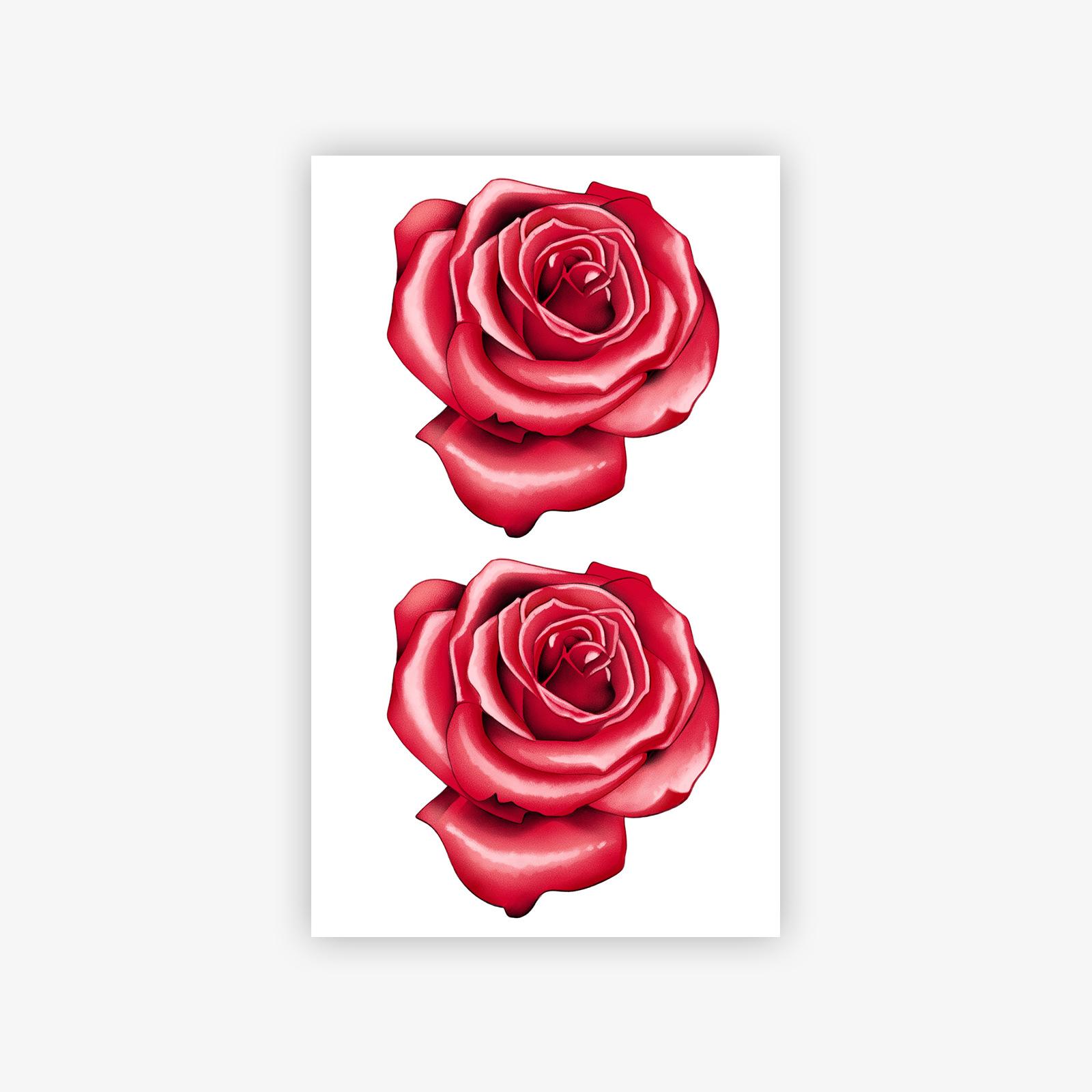Realistic Red Rose Tattoo Sticker, Rich Burgundy, Waterproof And Long-Lasting, Delicate Floral Pattern Sticker On Collarbone Chest 11*18CM
Realistic Red Rose Tattoo Sticker, Rich Burgundy, Waterproof And Long-Lasting, Delicate Floral Pattern Sticker On Collarbone Chest 11*18CM