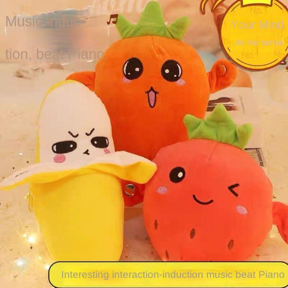Fruit Musical Dooll Fruit Sensing Beat Piano Interactive Musical Toy Electric Plush Toy Carrot
Fruit Musical Dooll Fruit Sensing Beat Piano Interactive Musical Toy Electric Plush Toy Carrot