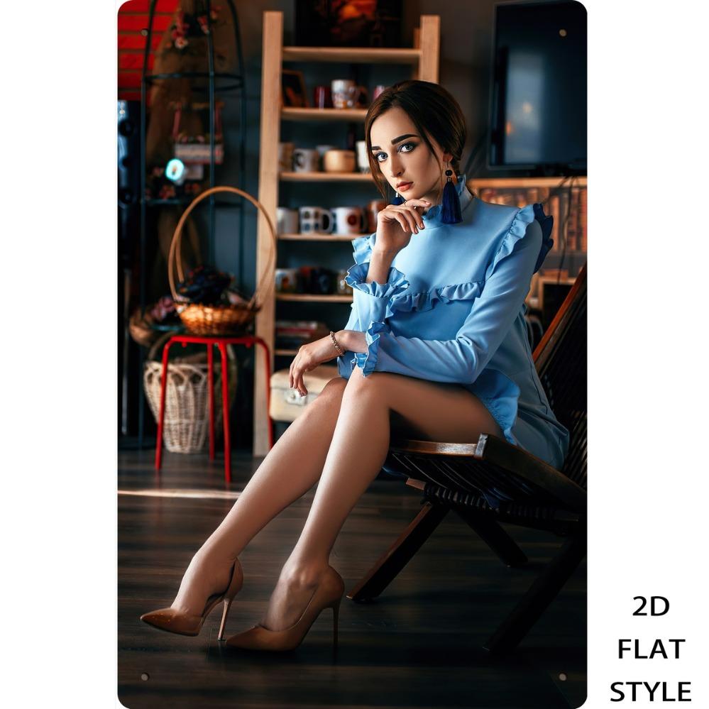 HD Metal Tin Sign Elegant Brunette in Light Blue Ruffled Dress High Heels Retro Wall Decor for Man Cave Vintage Style Room 20x30cm(7.8x11.8inch)
HD Metal Tin Sign Elegant Brunette in Light Blue Ruffled Dress High Heels Retro Wall Decor for Man Cave Vintage Style Room 20x30cm(7.8x11.8inch)