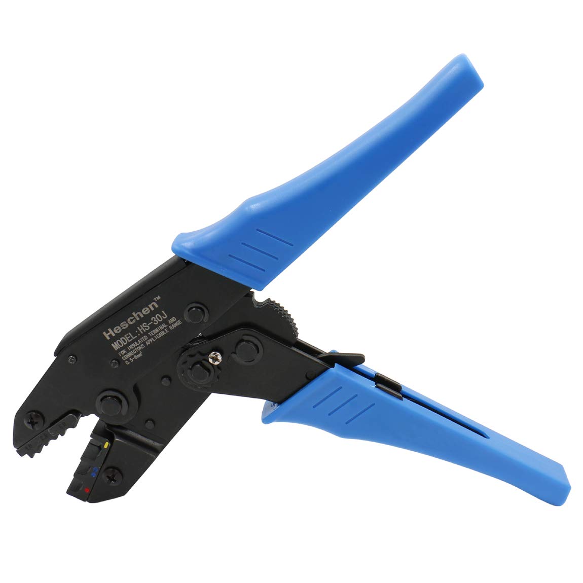 Heschen Ratchet Crimper Insulated Cable Terminal Crimping Tool for Blue Pliers, HS-30J, 1-2.5-6 mm² (20-10 AWG),
Heschen Ratchet Crimper Insulated Cable Terminal Crimping Tool for Blue Pliers, HS-30J, 1-2.5-6 mm² (20-10 AWG),