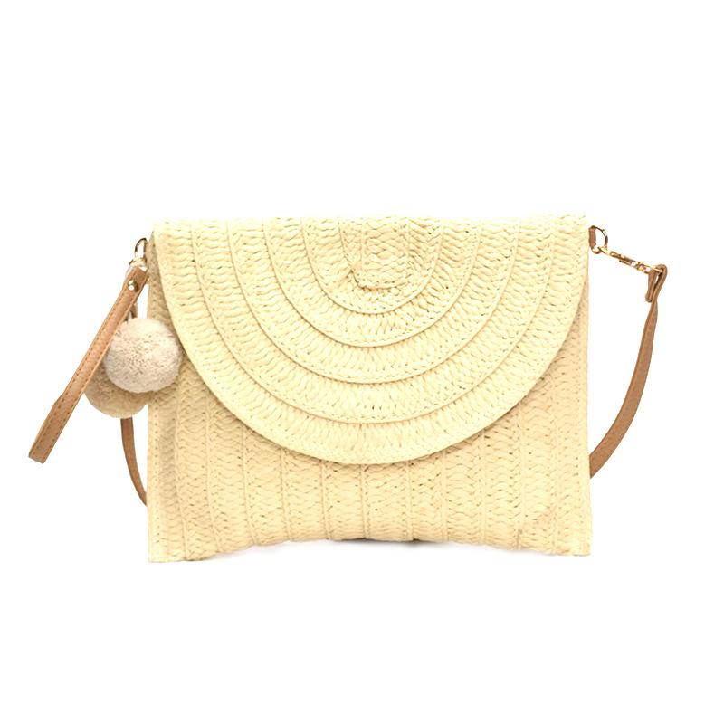 Handmade Straw Beach Shoulder Crossbody Bag Girls Envelope Woven Summer Small Hair Ball Cluth
Handmade Straw Beach Shoulder Crossbody Bag Girls Envelope Woven Summer Small Hair Ball Cluth