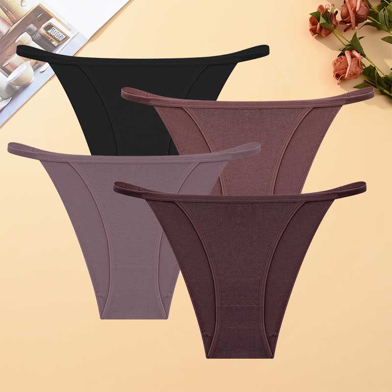 FINETOO 4Pcs/Set Women s Sexy Thongs Cotton Liner Panties Thin Strap Low Rise T-back Comfortable Invisible Underwear For Daily S
FINETOO 4Pcs/Set Women s Sexy Thongs Cotton Liner Panties Thin Strap Low Rise T-back Comfortable Invisible Underwear For Daily S
