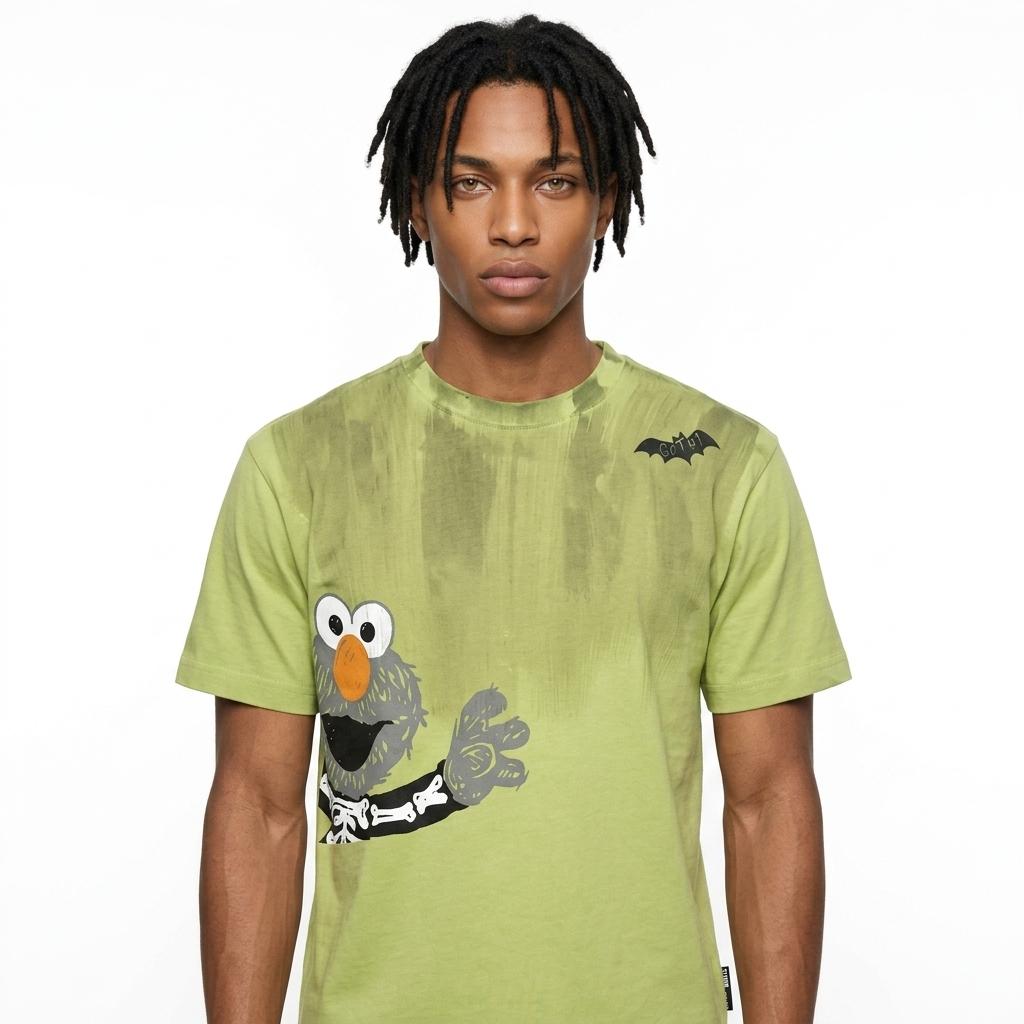 Sesame Street Bat Print Short Sleeve Gradient T-Shirt - Fashion Versatile Basic Tee L зелений
Sesame Street Bat Print Short Sleeve Gradient T-Shirt - Fashion Versatile Basic Tee L зелений