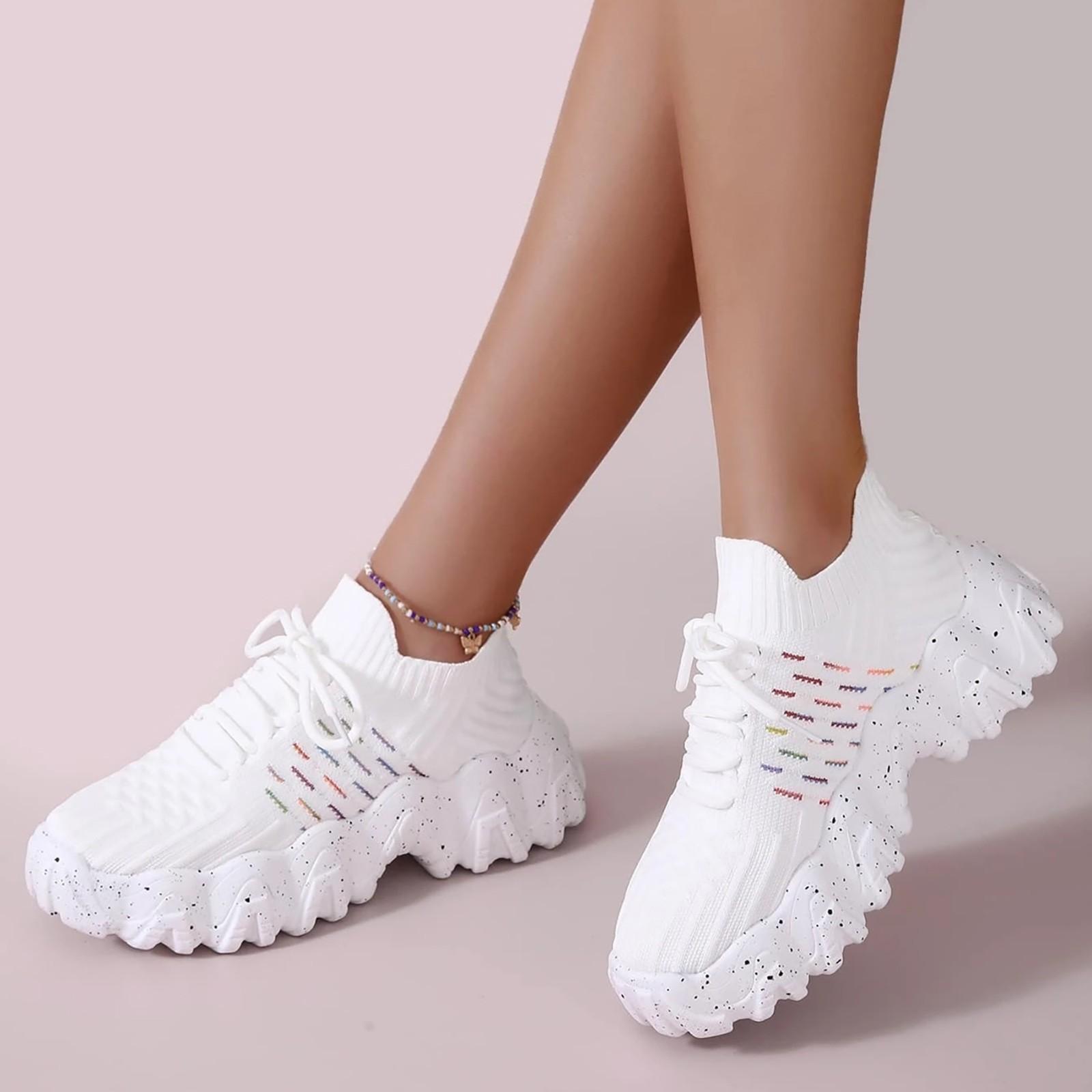 Wedge Flip Flop Ladies Shoes Fashion Thick Sole Sneakers Thick Sole Breathable Lace Mesh Casual Shoes Zapatos Mujer CóModos 41 білий
Wedge Flip Flop Ladies Shoes Fashion Thick Sole Sneakers Thick Sole Breathable Lace Mesh Casual Shoes Zapatos Mujer CóModos 41 білий