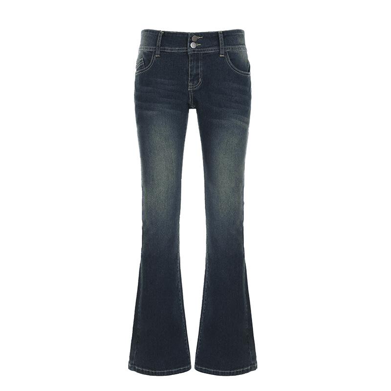 Жіночі завужені тонкі джинси Hundred Slim Flared Jeans із заниженою талією осінь і зима Нові модні повсякденні штани Spice Girls L синій
Жіночі завужені тонкі джинси Hundred Slim Flared Jeans із заниженою талією осінь і зима Нові модні повсякденні штани Spice Girls L синій