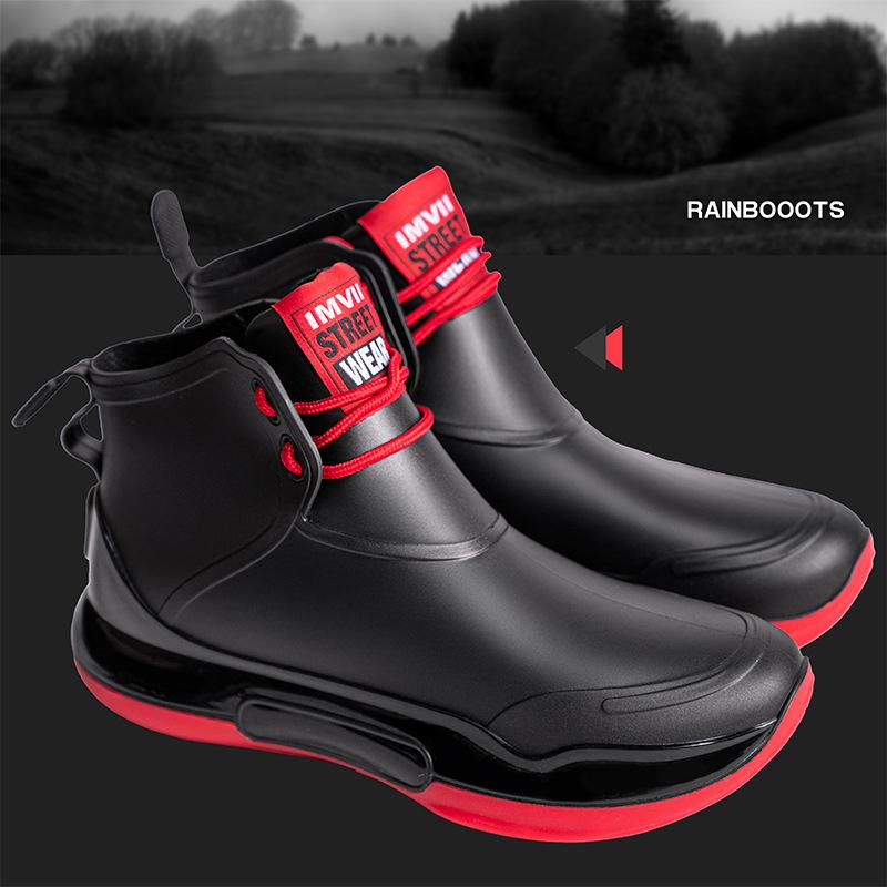 Fashion Men Mid Calf Rain Boots Red Waterproof Rubber Shoes for Fishing Husband Galoshes Garden Work Kitchen Shoe Man Rain Shoes 36
Fashion Men Mid Calf Rain Boots Red Waterproof Rubber Shoes for Fishing Husband Galoshes Garden Work Kitchen Shoe Man Rain Shoes 36