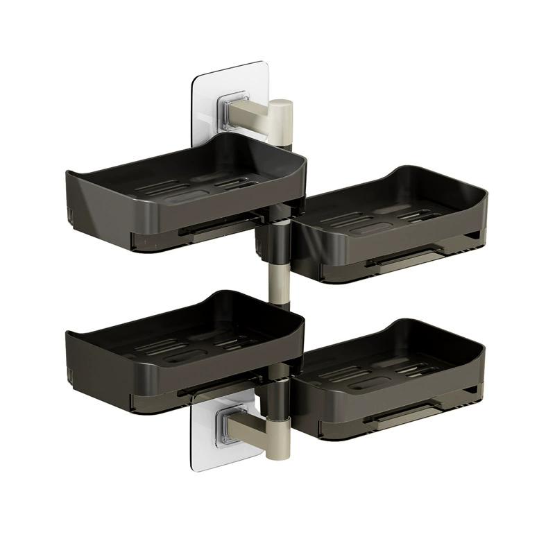 Jabonera giratoria de pared sin taladrar con drenaje para baño y cocina
Jabonera giratoria de pared sin taladrar con drenaje para baño y cocina
