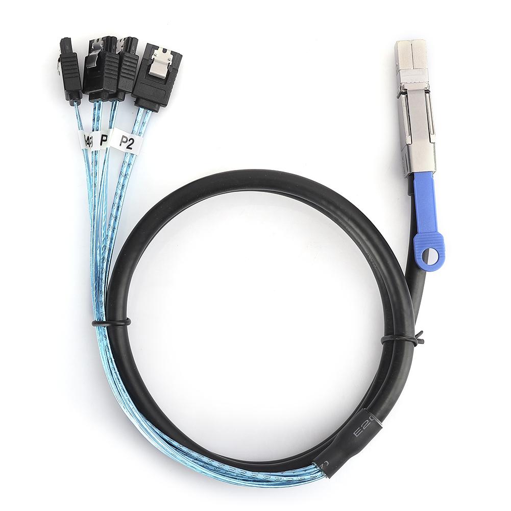 H0402 Mini SAS Cable SFF-8644 to 4 x SATA External Server Hard Disk Computer Accessories
H0402 Mini SAS Cable SFF-8644 to 4 x SATA External Server Hard Disk Computer Accessories