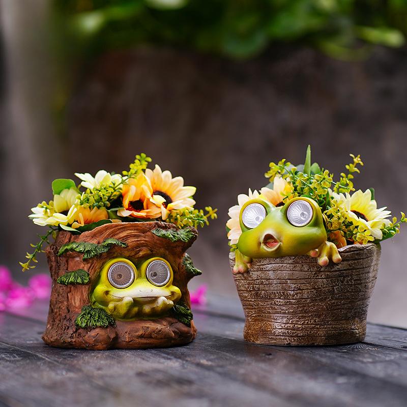 European Style Luminous Frog Succulent Flower Pot Solar Lamp Ornament Garden Decoration Potted Micro Crafts
European Style Luminous Frog Succulent Flower Pot Solar Lamp Ornament Garden Decoration Potted Micro Crafts
