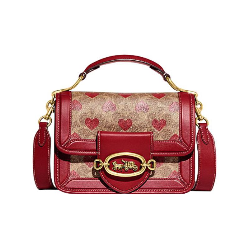 COACH handbag Hero 22 classic presbyopic heart print buckle closure, cow leather and artificial leather, hand-held crossbody shoulder bag, small size коричневий
COACH handbag Hero 22 classic presbyopic heart print buckle closure, cow leather and artificial leather, hand-held crossbody shoulder bag, small size коричневий