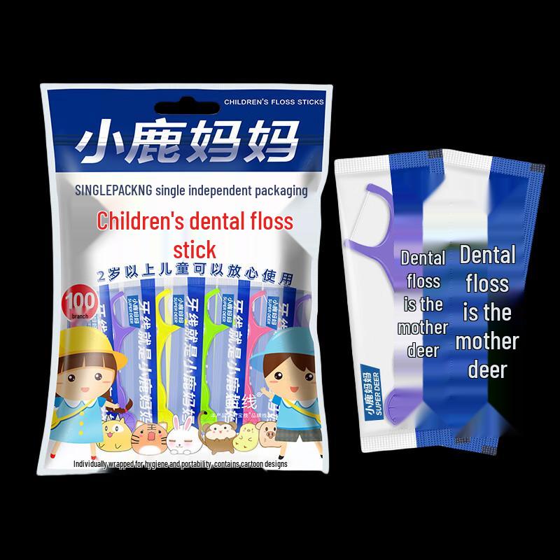Little Deer Mom Kids Cartoon Dental Floss Picks
Little Deer Mom Kids Cartoon Dental Floss Picks