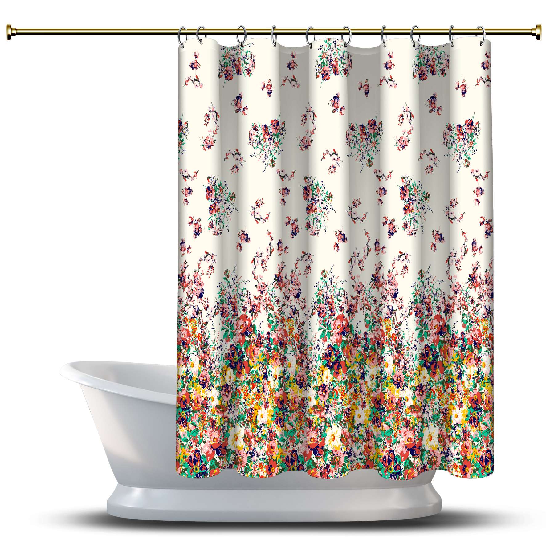 Занавеска для душа с текстурой природы и принтом / Водонепроницаемая для украшения вашей ванной комнаты - Многомерный узор с каймой Цветы Оранжевый
Занавеска для душа с текстурой природы и принтом / Водонепроницаемая для украшения вашей ванной комнаты - Многомерный узор с каймой Цветы Оранжевый