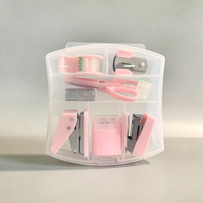 8 PCS Mini Office Supplies Set with Portable Case - Including Scissors Tape Box Pencil Case Puncher and Staples рожевий
8 PCS Mini Office Supplies Set with Portable Case - Including Scissors Tape Box Pencil Case Puncher and Staples рожевий