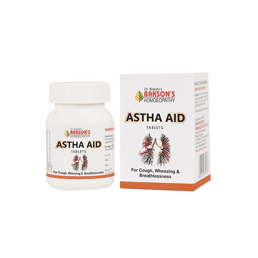 Dr Bakshis Baksons Astha Aid Tablets Respiratory Comfort Immune Support Homeopathic Formula 75 Count Daily Routine Care
Dr Bakshis Baksons Astha Aid Tablets Respiratory Comfort Immune Support Homeopathic Formula 75 Count Daily Routine Care