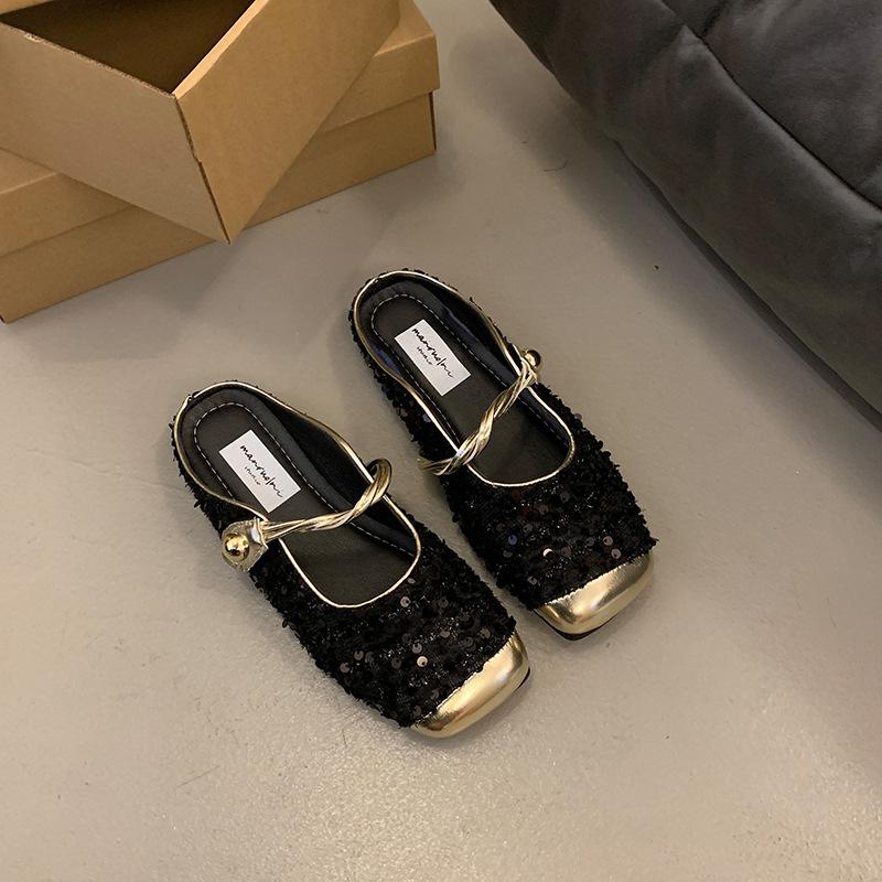 Женские туфли Мэри Джейн на плоской подошве с полуподдержкой, новые летние сандалии, маленькие полутапочки с сумкой-головкой в стиле легкого французского ветра 40 чёрный
Женские туфли Мэри Джейн на плоской подошве с полуподдержкой, новые летние сандалии, маленькие полутапочки с сумкой-головкой в стиле легкого французского ветра 40 чёрный