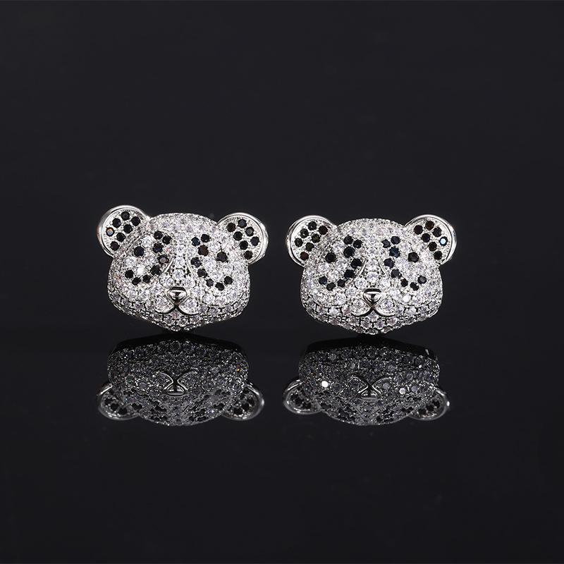 Серебряная игла S925, простое индивидуальное ожерелье с бриллиантами в виде медведя, женские милые серьги в виде красной панды
Серебряная игла S925, простое индивидуальное ожерелье с бриллиантами в виде медведя, женские милые серьги в виде красной панды