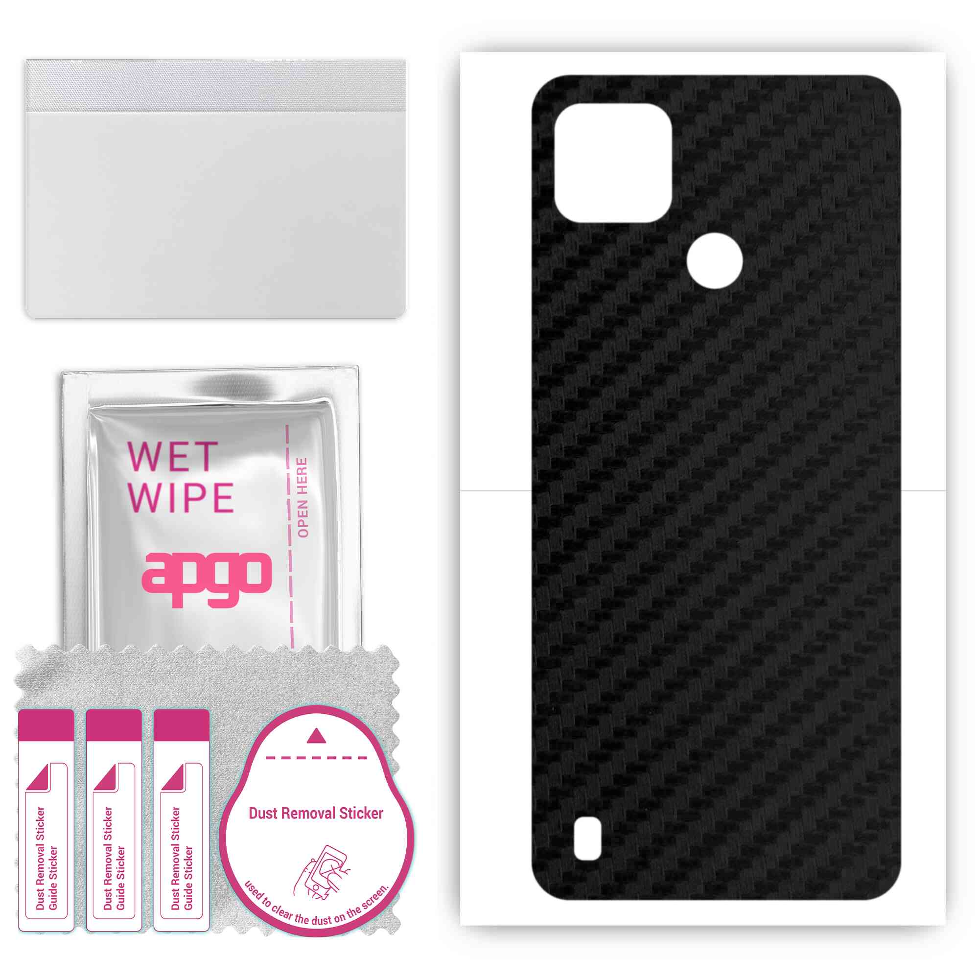 apgo Protective Skin Sticker for the back compatible with Realme C25s, Wrap Film, Foil, Vinyl - Pattern Carbon Black
apgo Protective Skin Sticker for the back compatible with Realme C25s, Wrap Film, Foil, Vinyl - Pattern Carbon Black