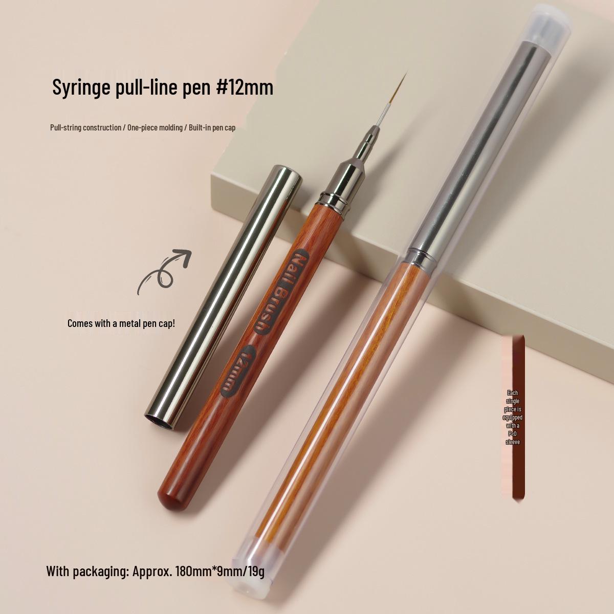 Ultra-Fine Nail Art Syringe Pen with Cap for French Style Line Drawing and Detailing
Ultra-Fine Nail Art Syringe Pen with Cap for French Style Line Drawing and Detailing