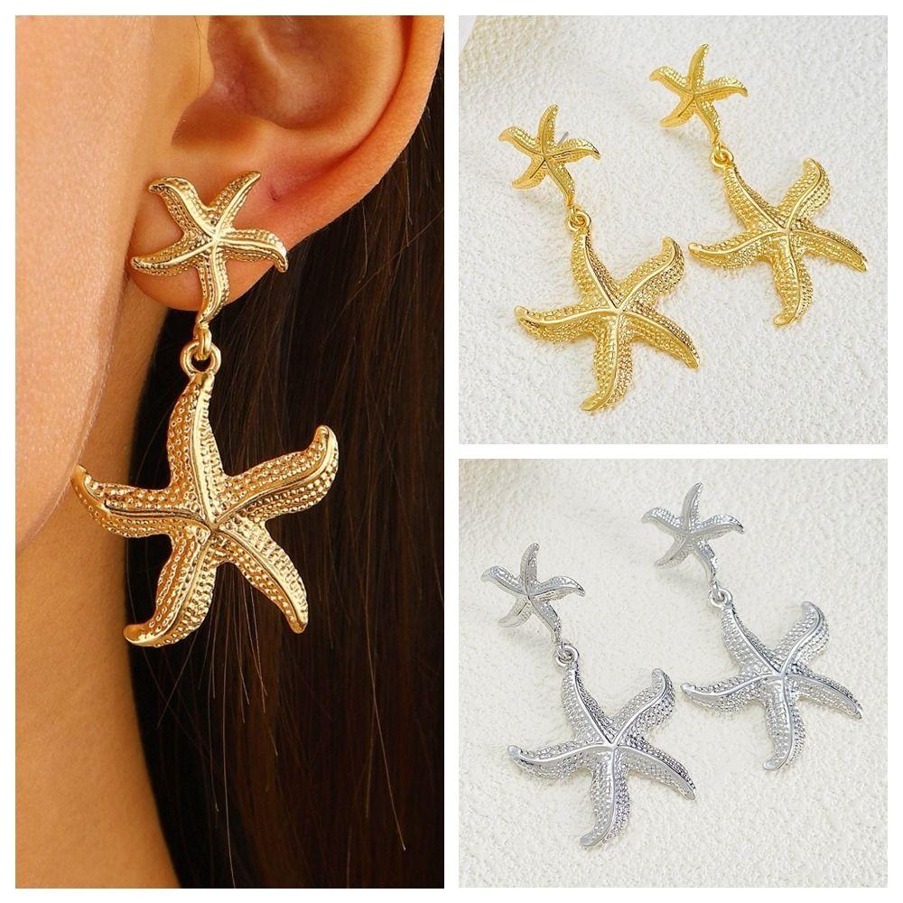 Bohemian Starfish Stud Earrings Golden Starfish Drop Earrings Retro Starfish Dangle Earrings Women золотий
Bohemian Starfish Stud Earrings Golden Starfish Drop Earrings Retro Starfish Dangle Earrings Women золотий