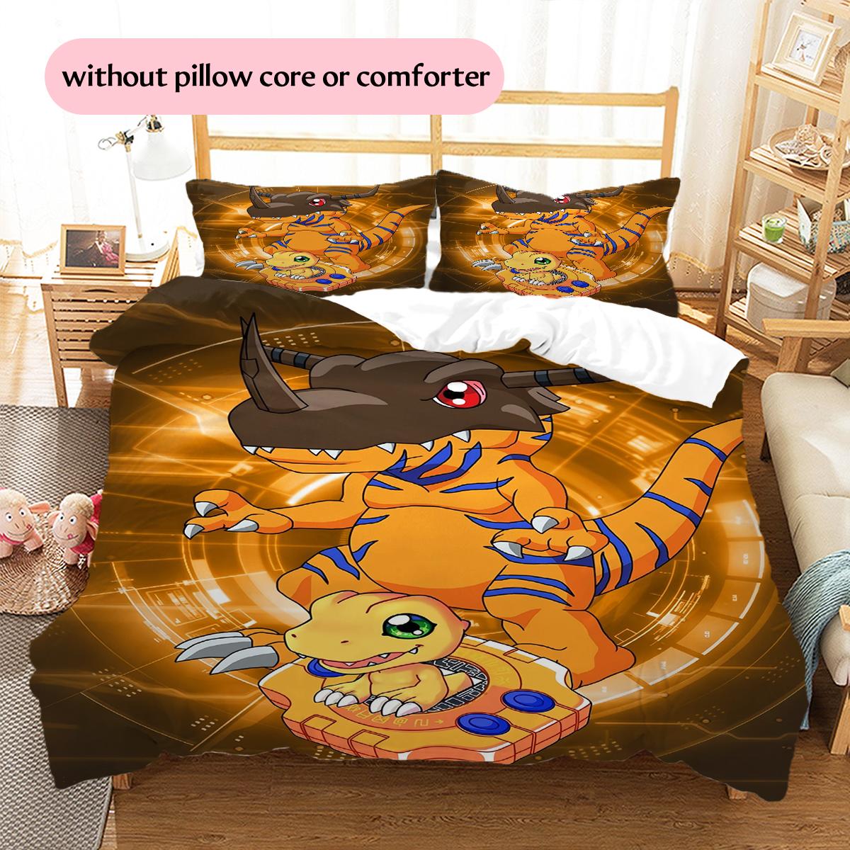DigimonPattern Bedding Quilt Set Home Decoration Gift (1 * duvet cover + 2 * pillowcase without core) 135x200cm
DigimonPattern Bedding Quilt Set Home Decoration Gift (1 * duvet cover + 2 * pillowcase without core) 135x200cm