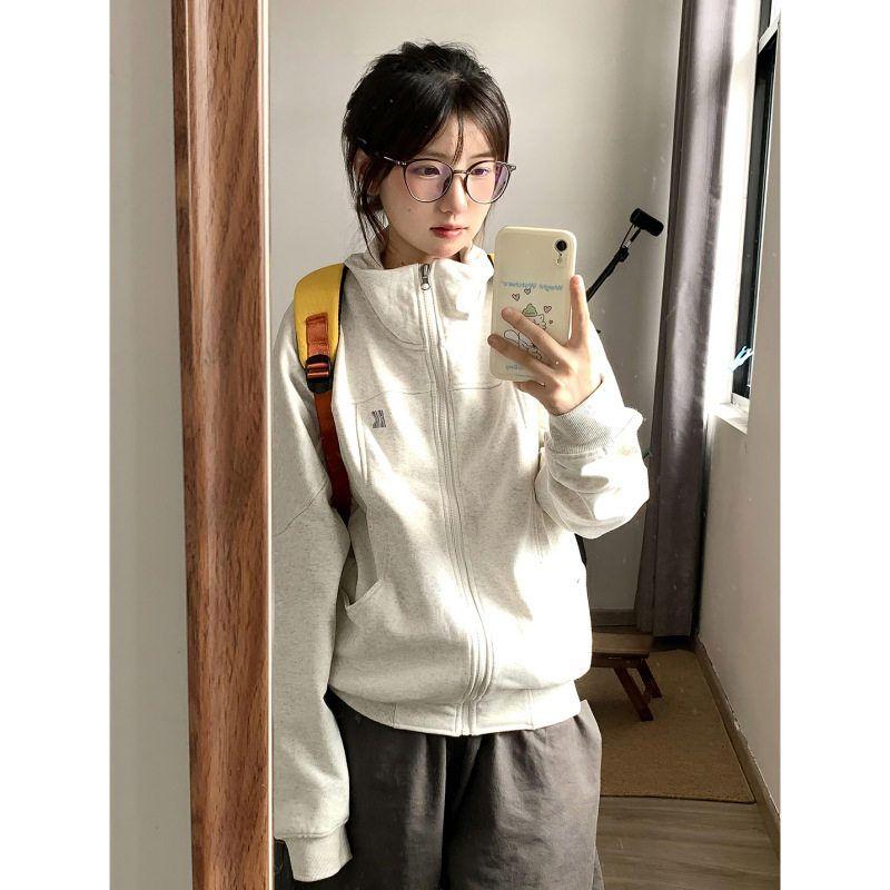 Stand Collar Embroidered Casual Zip-Up Sweatshirt Long Sleeve Women s Autumn Korean Fashion Petite Loose Trendy Brand Cardigan Jacket Floral Gray S
Stand Collar Embroidered Casual Zip-Up Sweatshirt Long Sleeve Women s Autumn Korean Fashion Petite Loose Trendy Brand Cardigan Jacket Floral Gray S