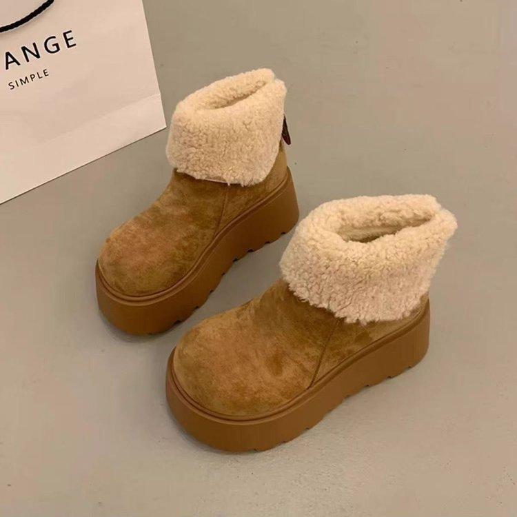 Small muffin thick-soled velvet snow boots winter Internet celebrity super fire hair short boots 40
Small muffin thick-soled velvet snow boots winter Internet celebrity super fire hair short boots 40