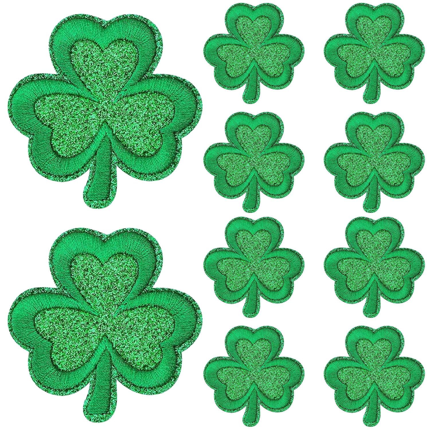 St. Patrick S Day Embroidered Cloth Stickers Green Leaves Holiday Clothes Decorative Patches Stickers Heat Transfer set of 10
St. Patrick S Day Embroidered Cloth Stickers Green Leaves Holiday Clothes Decorative Patches Stickers Heat Transfer set of 10
