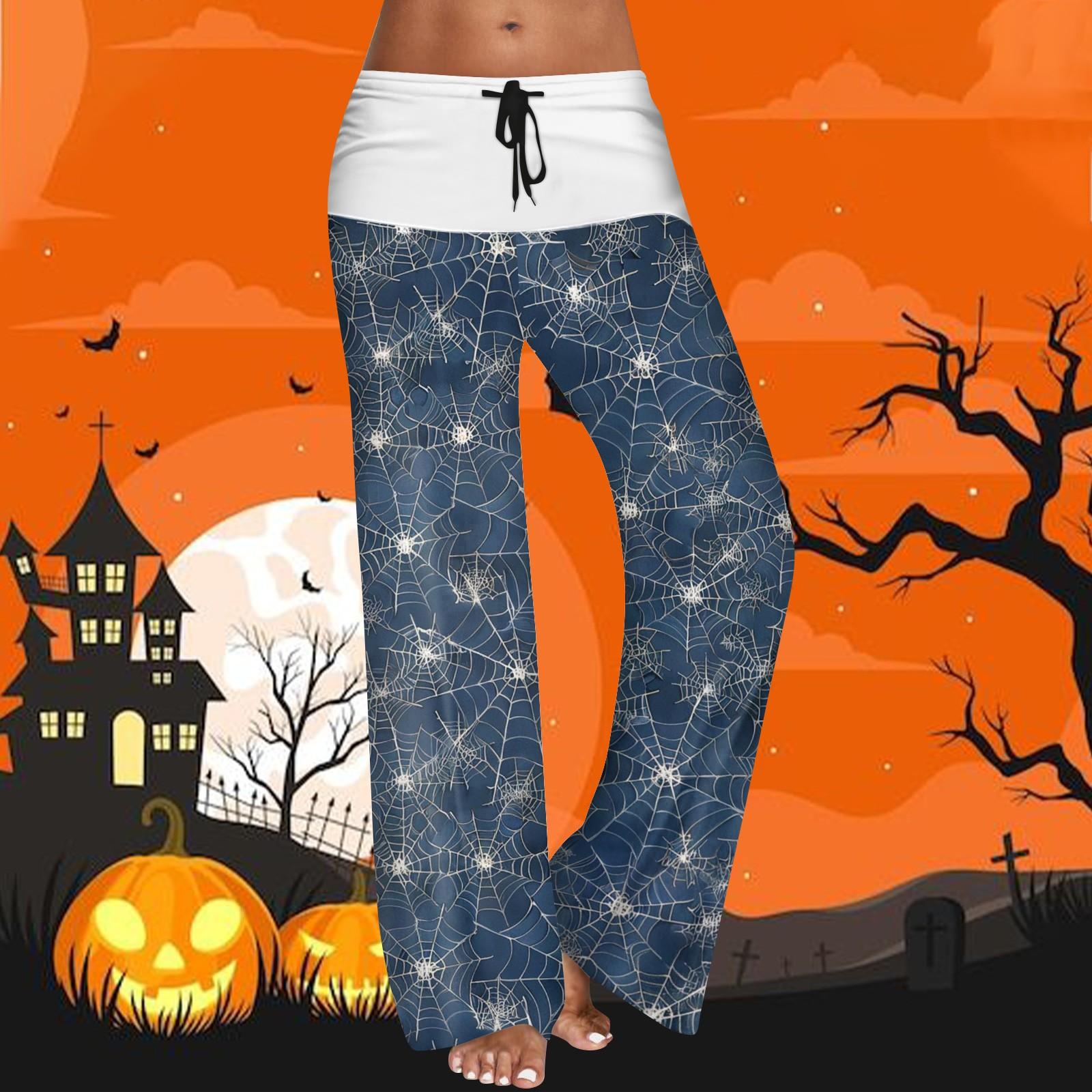 Women s Drawstring Elastic Waistband Wide Leg Color Matching Halloween Printed Casual Pants S Темно-синій
Women s Drawstring Elastic Waistband Wide Leg Color Matching Halloween Printed Casual Pants S Темно-синій