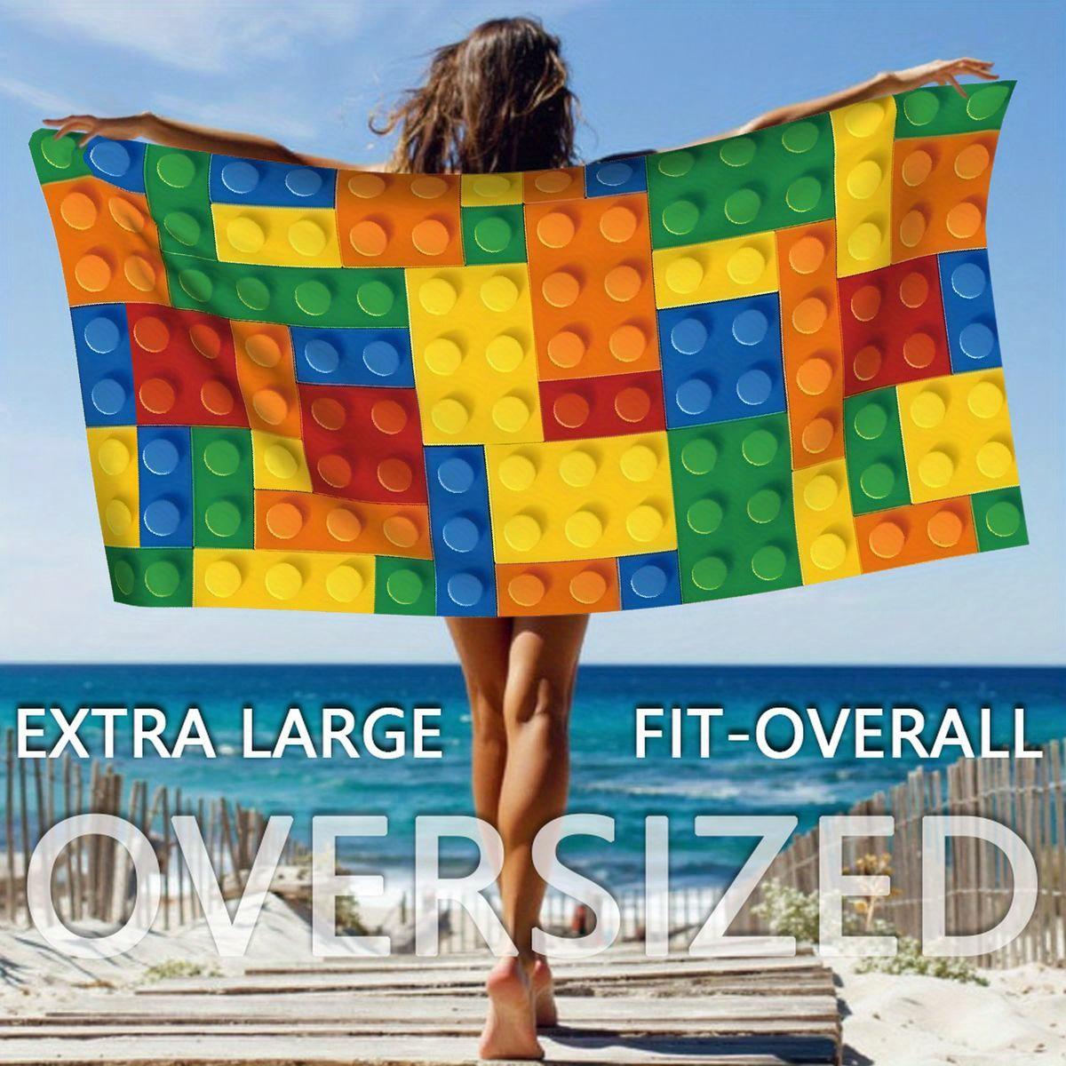 Toy Block Style Beach Towel, Colorful Pixel Print Microfiber Sand Free Quick Dry Absorbent for Adults Vacation Gift W40*H60(CM)
Toy Block Style Beach Towel, Colorful Pixel Print Microfiber Sand Free Quick Dry Absorbent for Adults Vacation Gift W40*H60(CM)