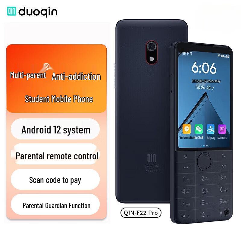 QIN F22 Pro Смартфон для студентів проти залежності (версія CN) 4GB+64GB
QIN F22 Pro Смартфон для студентів проти залежності (версія CN) 4GB+64GB