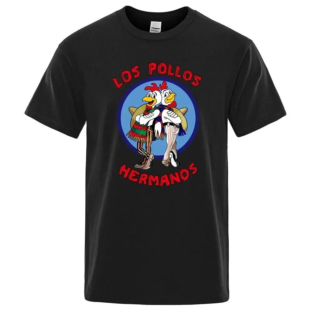LOS POLLOS Hermanos забавная футболка с принтом унисекс, модная повседневная летняя хлопковая дышащая футболка с короткими рукавами, футболка Chicken Brothers унисекс
LOS POLLOS Hermanos забавная футболка с принтом унисекс, модная повседневная летняя хлопковая дышащая футболка с короткими рукавами, футболка Chicken Brothers унисекс