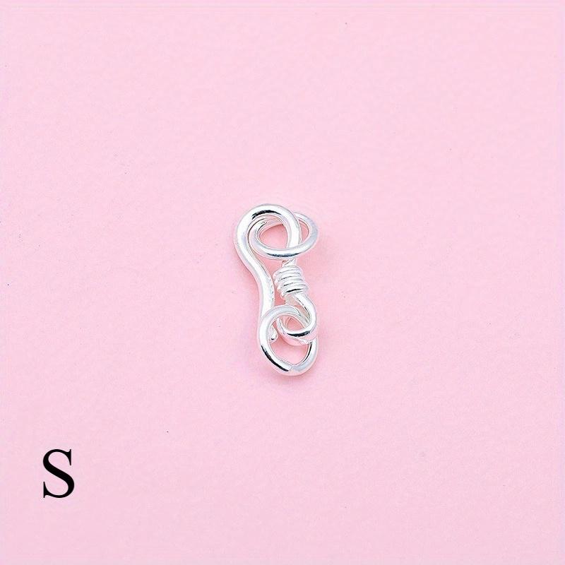 1PC S Hook Clasp Eye Fish with Closed Jump Ring for DIY Necklace Bracelet Jewelry Making Components Findings Silvery White-S
1PC S Hook Clasp Eye Fish with Closed Jump Ring for DIY Necklace Bracelet Jewelry Making Components Findings Silvery White-S