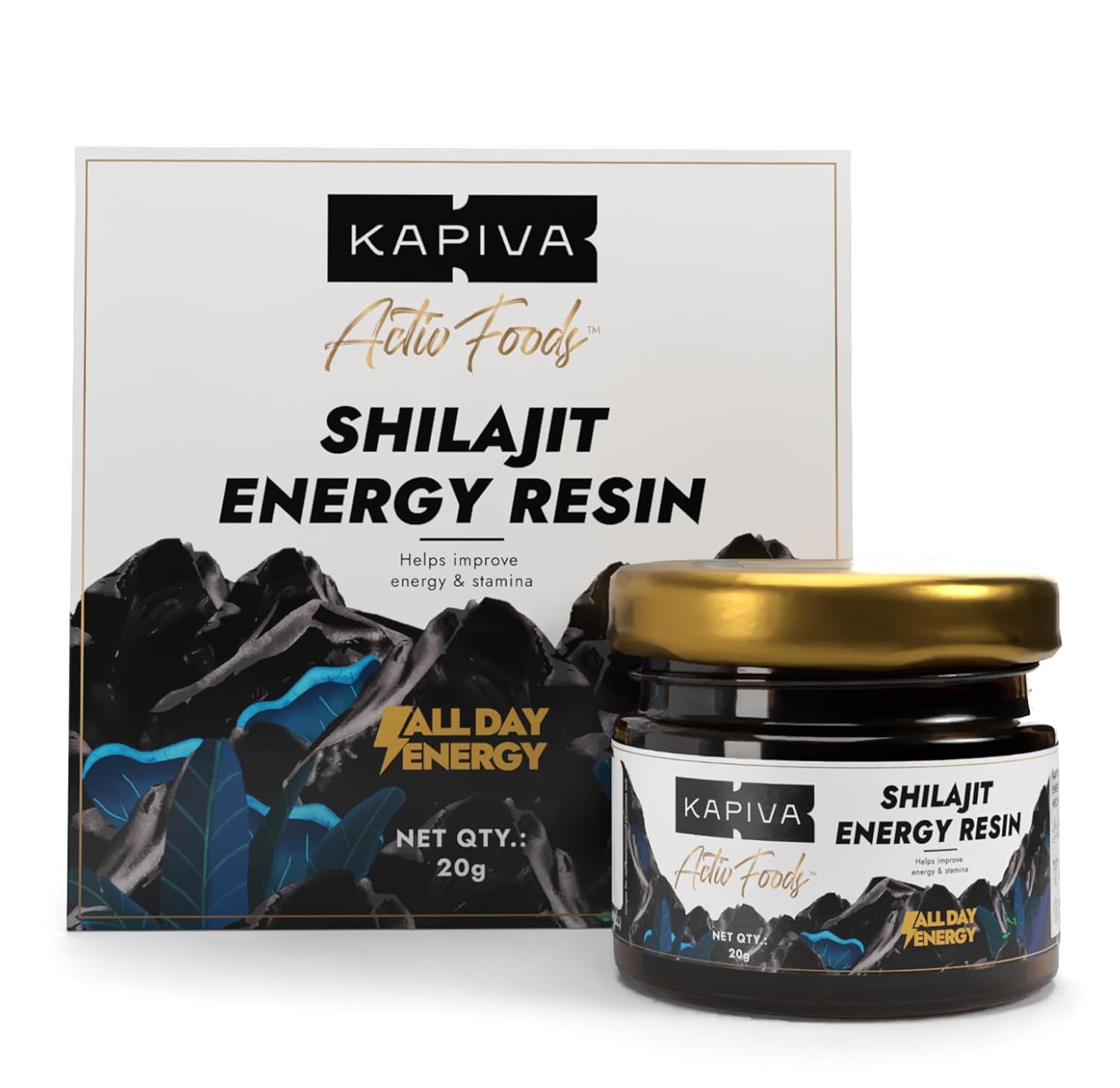 Kapiva Shilajit Energy Resin 20g Pack of 1 | Ayurvedic Blend for All Day Energy & Stamina Boost
Kapiva Shilajit Energy Resin 20g Pack of 1 | Ayurvedic Blend for All Day Energy & Stamina Boost