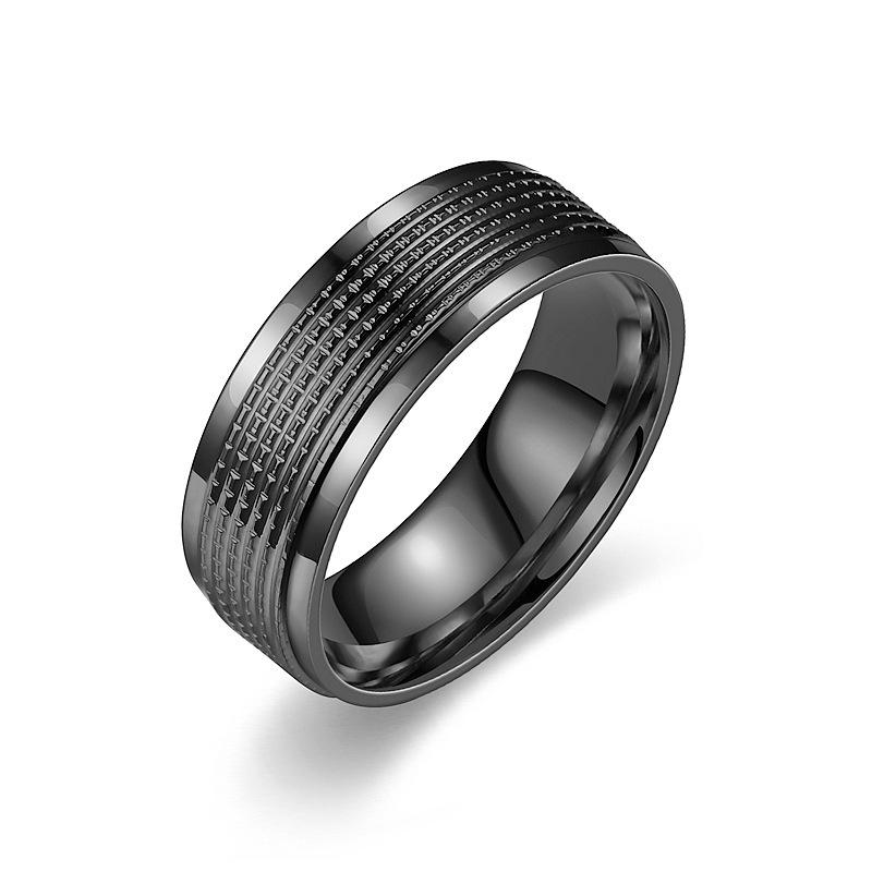 European and American new products, titanium steel men s rings, business style couple rings, hand accessories no. 13 чорний
European and American new products, titanium steel men s rings, business style couple rings, hand accessories no. 13 чорний