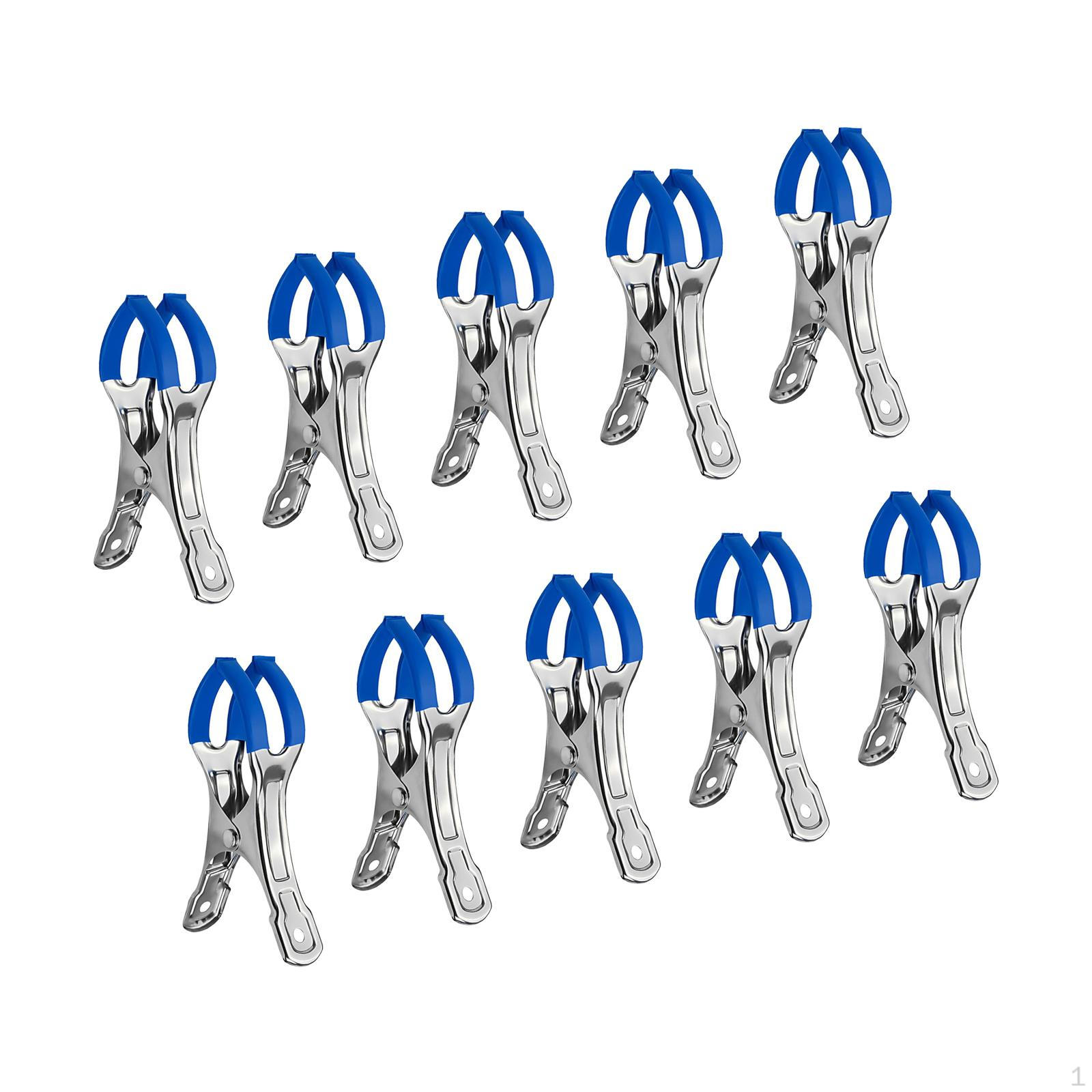 10 Pieces Pool Cover Clips Beach Towel Multipurpose Stainless Steel Clamps Clothes синій
10 Pieces Pool Cover Clips Beach Towel Multipurpose Stainless Steel Clamps Clothes синій