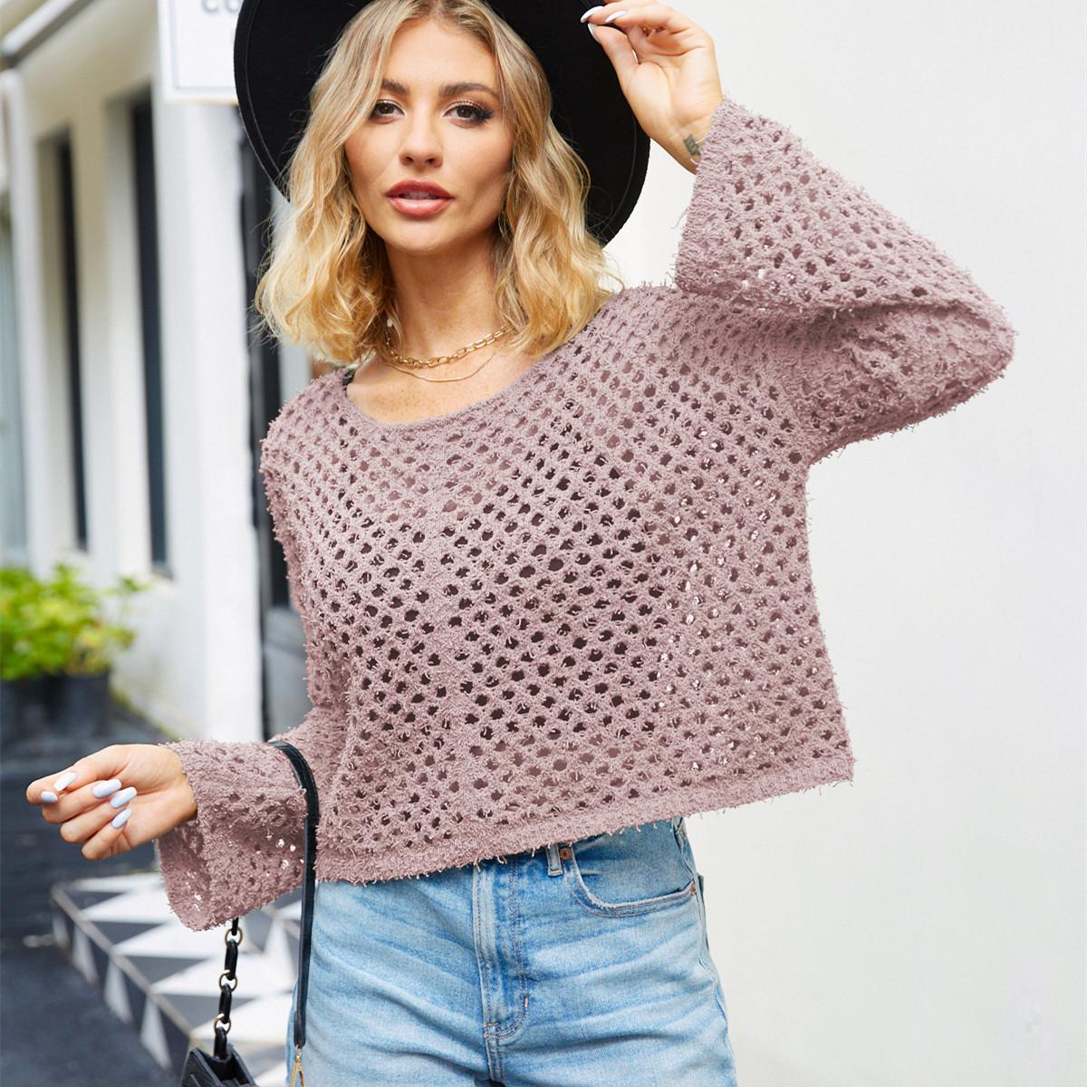 QICED женские модные повседневные однотонные принты осень-зима с длинными рукавами и круглым вырезом свободные свитера XL розовый
QICED женские модные повседневные однотонные принты осень-зима с длинными рукавами и круглым вырезом свободные свитера XL розовый