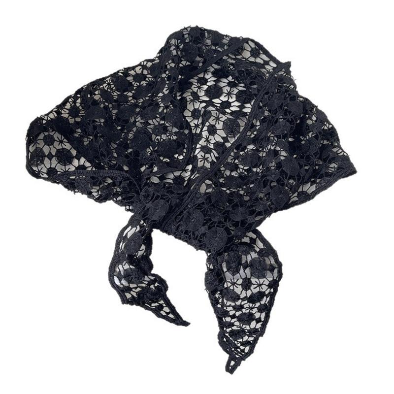 Simple Lace Head Wrap with Hollowout Pattern Design Breathable Headscarf Head Accessory For Women Fashion Enthusiasts чорний
Simple Lace Head Wrap with Hollowout Pattern Design Breathable Headscarf Head Accessory For Women Fashion Enthusiasts чорний