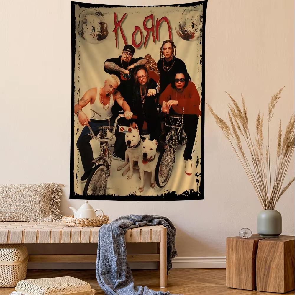 Korn Rock Band Characters Anime Text Tapestry Hippie Flowers Wall Tapestry Decoration Dorm Decor Home Decor 74x94cm(29x37in)
Korn Rock Band Characters Anime Text Tapestry Hippie Flowers Wall Tapestry Decoration Dorm Decor Home Decor 74x94cm(29x37in)