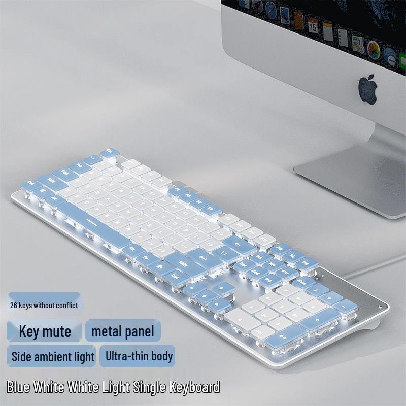 Wireless Silent Mechanical-Feel Keyboard & Mouse Set for Office and Home Use
Wireless Silent Mechanical-Feel Keyboard & Mouse Set for Office and Home Use