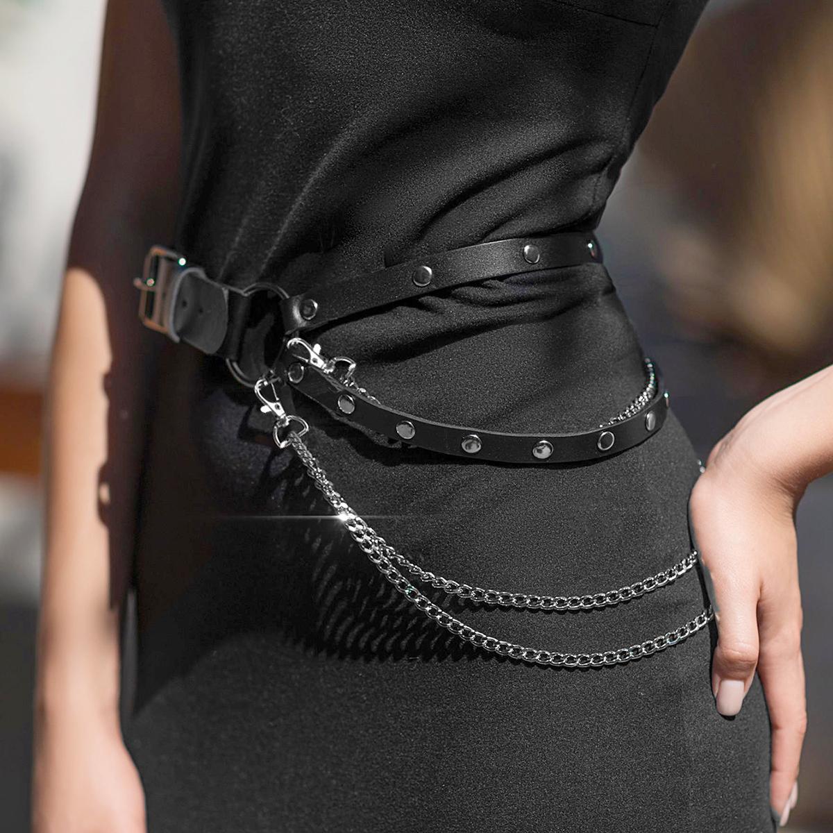 Leather Waist Chain Harness Belt Leathet Chain Belt For Women Waist Chain Belt Harness Plus Size Chain Belt Belt With Chains
Leather Waist Chain Harness Belt Leathet Chain Belt For Women Waist Chain Belt Harness Plus Size Chain Belt Belt With Chains