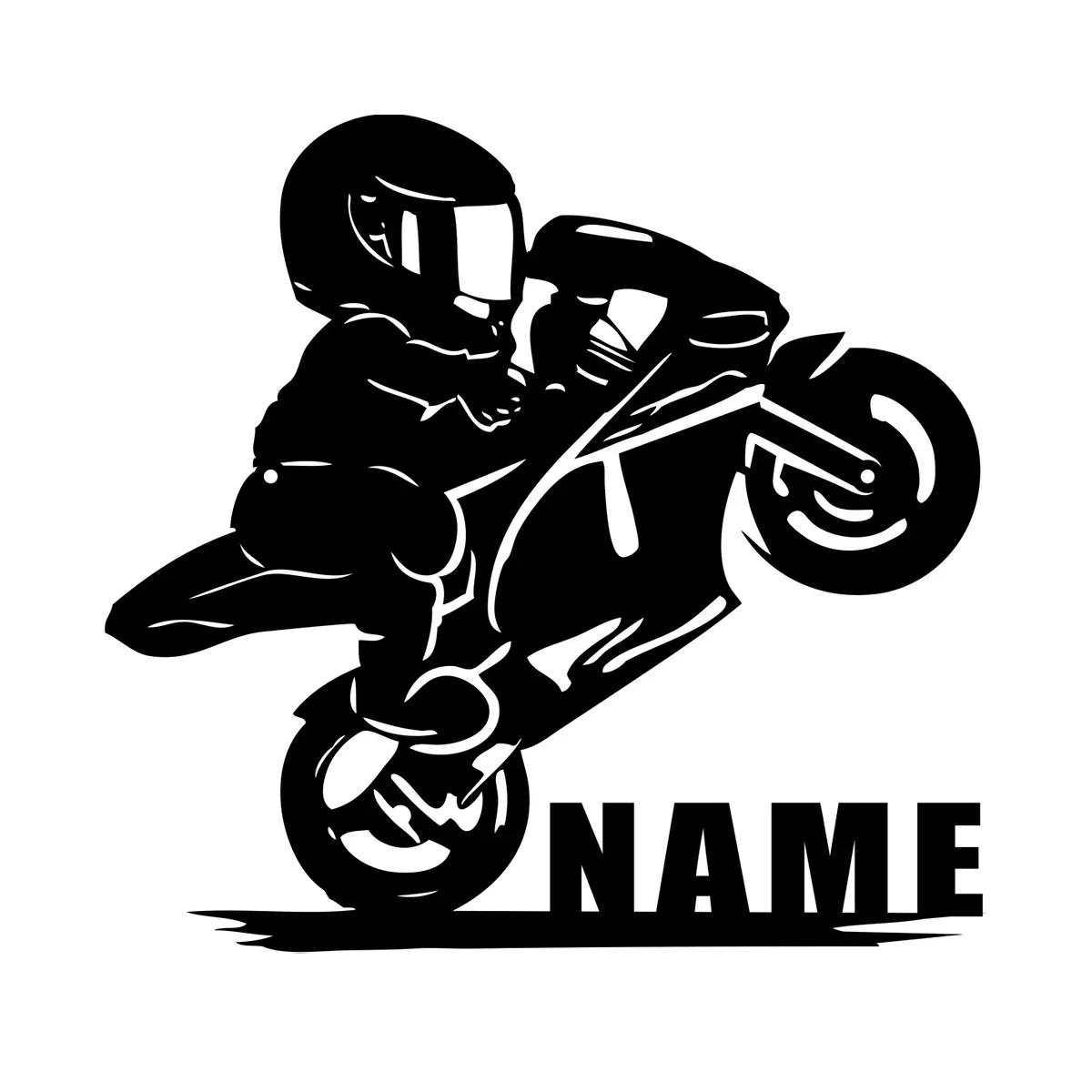Metal Wall Art Motorcross Biker Kids Gift Personalized Name Sign Home Decor Racing Boy Room
Metal Wall Art Motorcross Biker Kids Gift Personalized Name Sign Home Decor Racing Boy Room