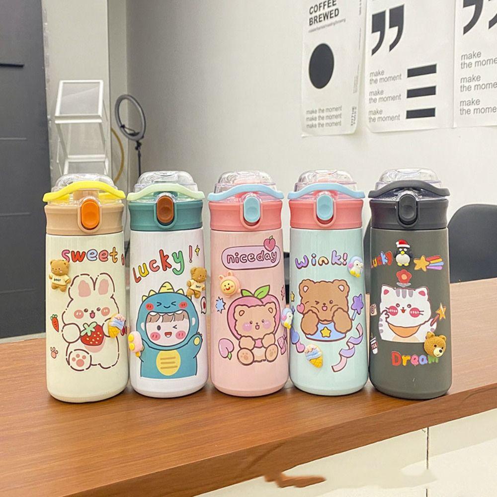 Large Capacity Cartoon Insulated Water Bottle with Straw Bounce Cup Car Vacuum Flask Outdoor рожевий
Large Capacity Cartoon Insulated Water Bottle with Straw Bounce Cup Car Vacuum Flask Outdoor рожевий
