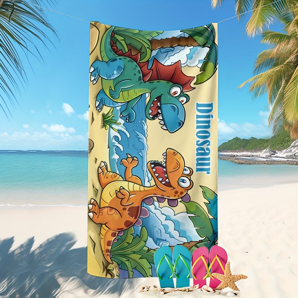 Cute Cartoon Dinosaur Pattern Beach Towel, Strong Water Absorption Soft Microfiber Bath Towel Holiday Gift W30*H60(CM)
Cute Cartoon Dinosaur Pattern Beach Towel, Strong Water Absorption Soft Microfiber Bath Towel Holiday Gift W30*H60(CM)