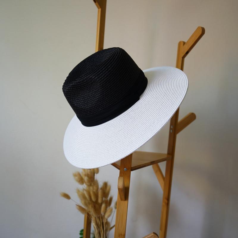 Wide Brim Panama Hat Black White Sun Hats Summer Beach Hat Wedding Party Church Hat чорний
Wide Brim Panama Hat Black White Sun Hats Summer Beach Hat Wedding Party Church Hat чорний