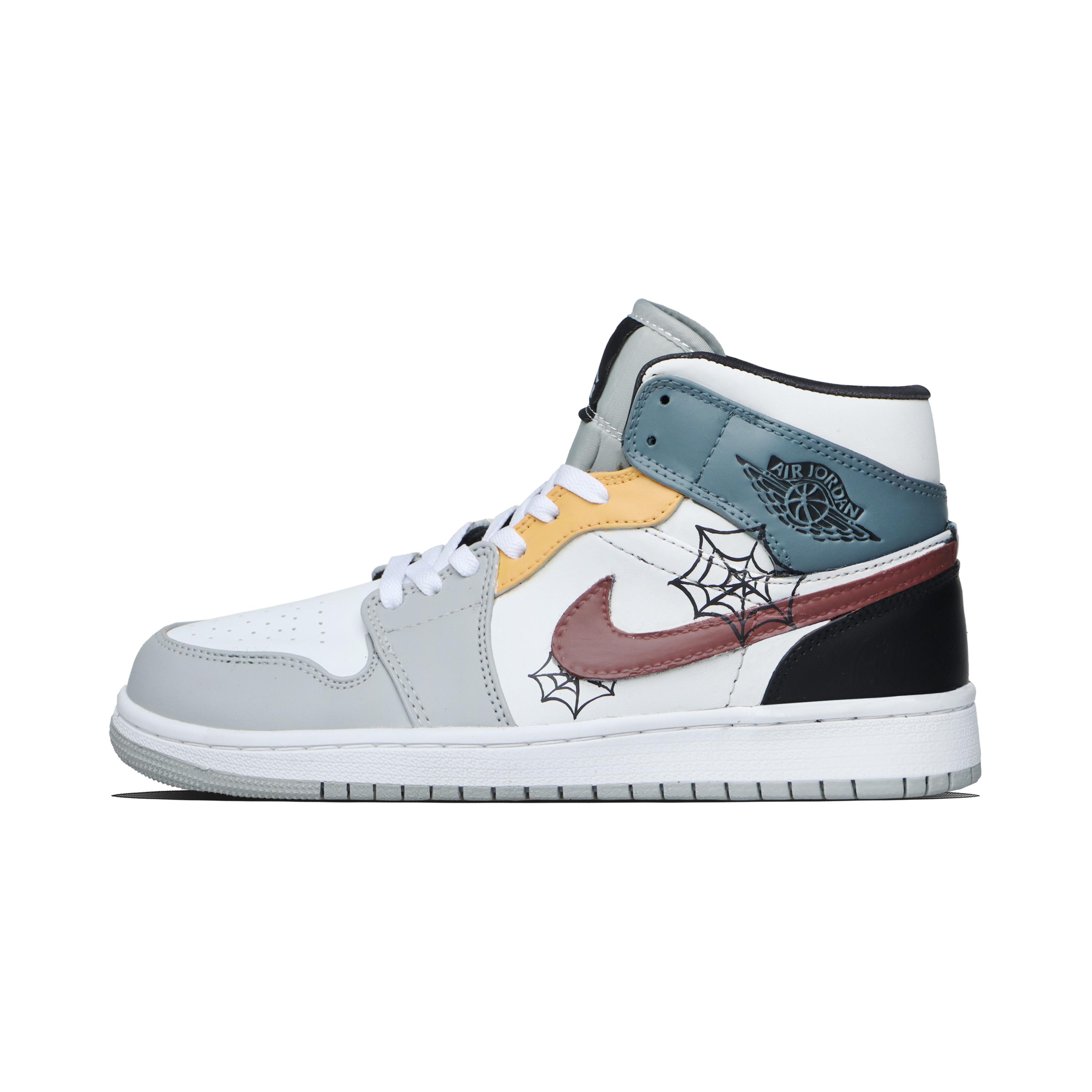 Jordan Air Jordan 1 Spider Shadow Crumble Abrasion Resistant Abrasion Resistant Mid top Vintage Basketball Shoes Unisex 554724-092(Team1171-) 42
Jordan Air Jordan 1 Spider Shadow Crumble Abrasion Resistant Abrasion Resistant Mid top Vintage Basketball Shoes Unisex 554724-092(Team1171-) 42