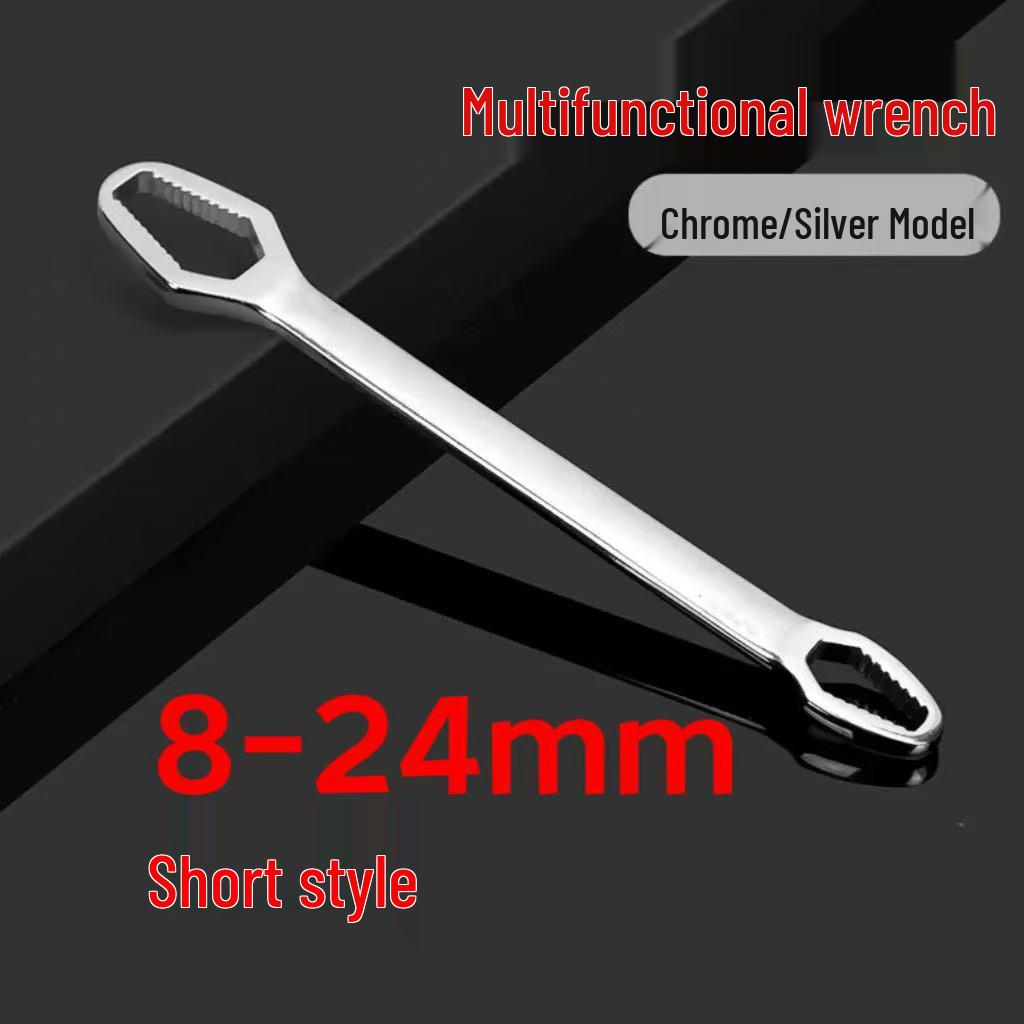 Multi-functional Double-headed Open-end Wrench 14-17 Forked End, No. 10 & 8-10 Self-tightening Quick Wrench.
Multi-functional Double-headed Open-end Wrench 14-17 Forked End, No. 10 & 8-10 Self-tightening Quick Wrench.