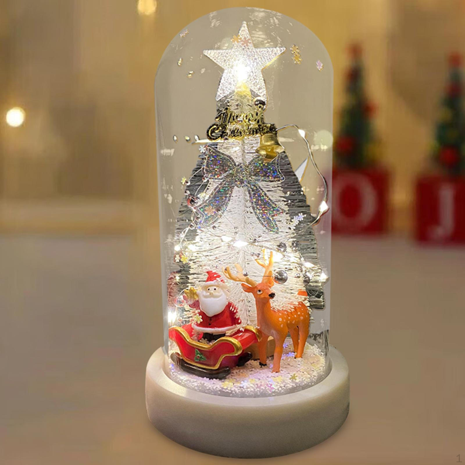 Светодиодная настольная рождественская елка Mini со световым украшением для рабочего стола