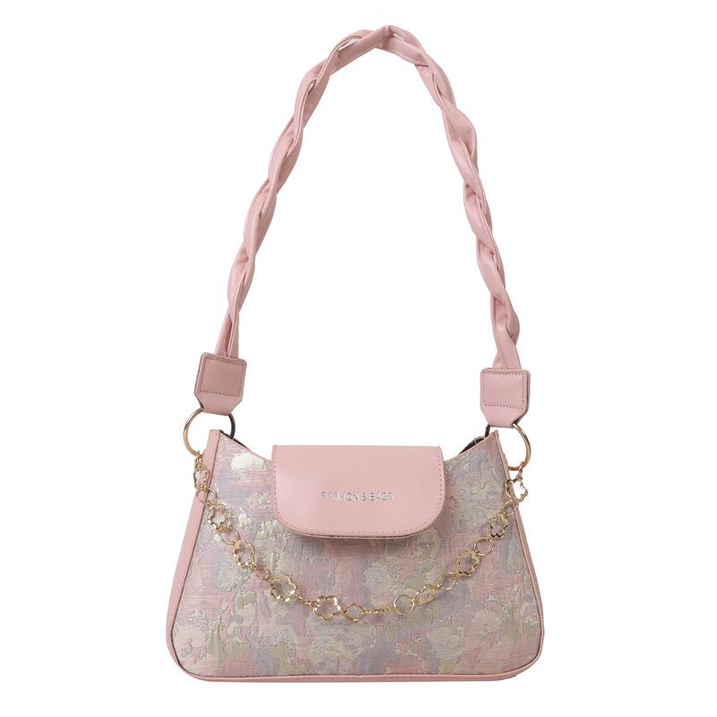 Ніжний і модний темперамент плетена жіноча сумка через плече літа 2024 року з текстурою популярної невеликої квадратної сумки в іноземному стилі цього року рожевий
Ніжний і модний темперамент плетена жіноча сумка через плече літа 2024 року з текстурою популярної невеликої квадратної сумки в іноземному стилі цього року рожевий